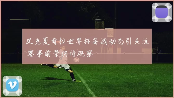 皮克夏奇拉世界杯备战动态引关注 赛事前景仍待观察